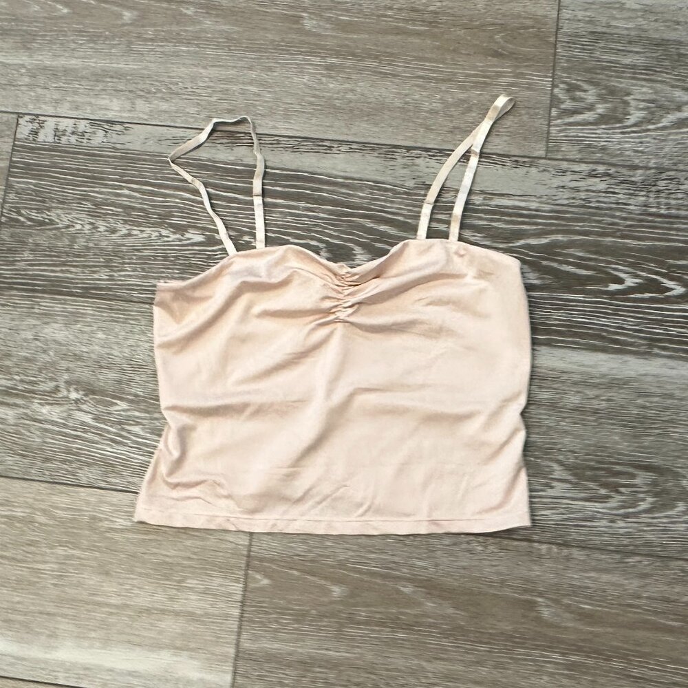 NWT Avidlove Sz M Beige Camisole Top w Ajustable Straps Too Cute!